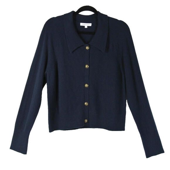 NEW, Veronica Beard Cheshire Cashmere Cardigan in Navy Sz XL #S8239 - Picture 5 of 11